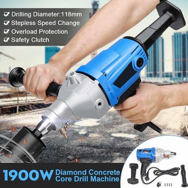 1900w 220v 118mm diamond core drill wet handheld concrete core drilling machine with water pump accessories power tools
1900w 220v 118mm diamond core drill wet handheld concrete core drilling machine with water pump accessories power tools