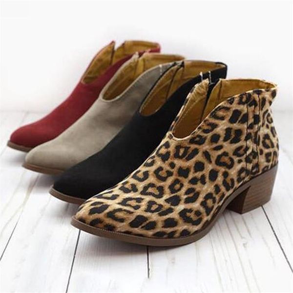 leopard ankle boots for women square toe fashion shoes plush warm winter short boots zipper heels comfortable lady shoes, Black
leopard ankle boots for women square toe fashion shoes plush warm winter short boots zipper heels comfortable lady shoes, Black