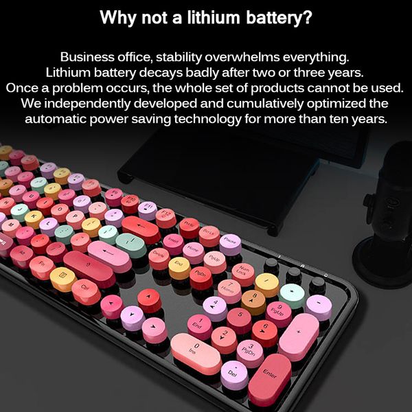 sweet mixed color cute portable 2.4ghz wireless keyboard and mouse set girl universal desknotebook keyboard and mouse
sweet mixed color cute portable 2.4ghz wireless keyboard and mouse set girl universal desknotebook keyboard and mouse