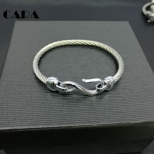 bangle cara trendy cuff bracelets hook bracelet for women and men stainless steel bangles jewelry wholessale cara0047, Black
bangle cara trendy cuff bracelets hook bracelet for women and men stainless steel bangles jewelry wholessale cara0047, Black