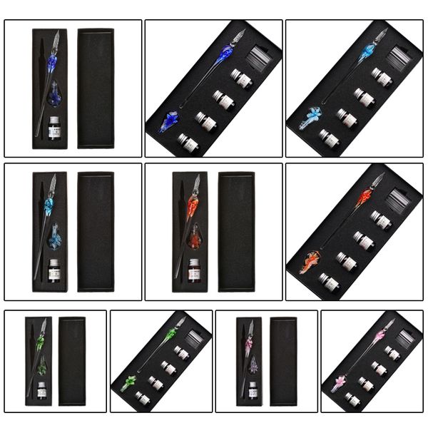 glass calligraphy pen crystal glass dip ink pen set non-carbon ink signature pens writing tools gk99
glass calligraphy pen crystal glass dip ink pen set non-carbon ink signature pens writing tools gk99