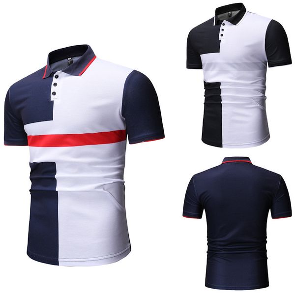 mens casual contrast color tees fashion short sleeve panelled polos designer wide-waisted t shirts males clothing
mens casual contrast color tees fashion short sleeve panelled polos designer wide-waisted t shirts males clothing