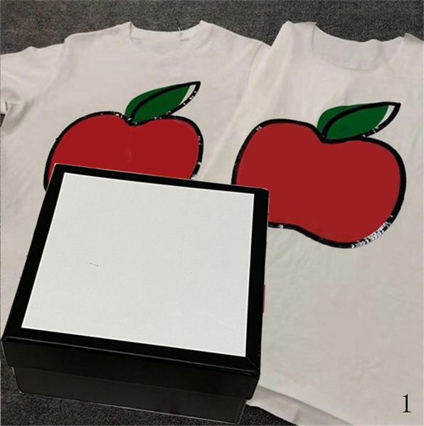 2020 mens tee shirt casual 20ss summer short sleeve red apple print sequins t-shirt fashion t shirt clothing08, White;black
2020 mens tee shirt casual 20ss summer short sleeve red apple print sequins t-shirt fashion t shirt clothing08, White;black