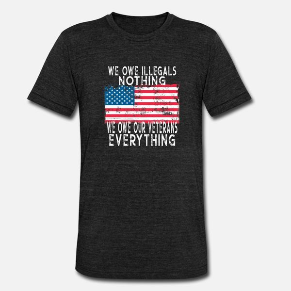 we owe illegals nothing we owe our veterans t shirt men crazy 100% cotton euro size s-3xl solid color crazy funny casual summer novelty
we owe illegals nothing we owe our veterans t shirt men crazy 100% cotton euro size s-3xl solid color crazy funny casual summer novelty