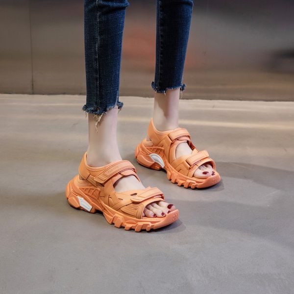 handsome women's shoes flat bottomed open toe sandals solid color casual sports shoes fashion cool personality trend, Black
handsome women's shoes flat bottomed open toe sandals solid color casual sports shoes fashion cool personality trend, Black