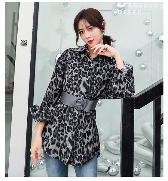 и vintage леопардовый вельвет рубашка женская versatile блуза одежда осень женщины повседневная рубашка новая мода, White
и vintage леопардовый вельвет рубашка женская versatile блуза одежда осень женщины повседневная рубашка новая мода, White