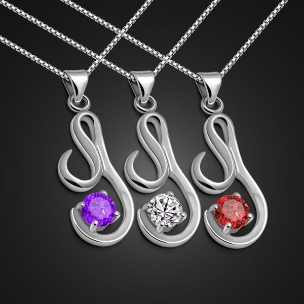 bohemia simple fashion silver color necklace women elegant zircon pendant design locked necklace valentine's day present
bohemia simple fashion silver color necklace women elegant zircon pendant design locked necklace valentine's day present