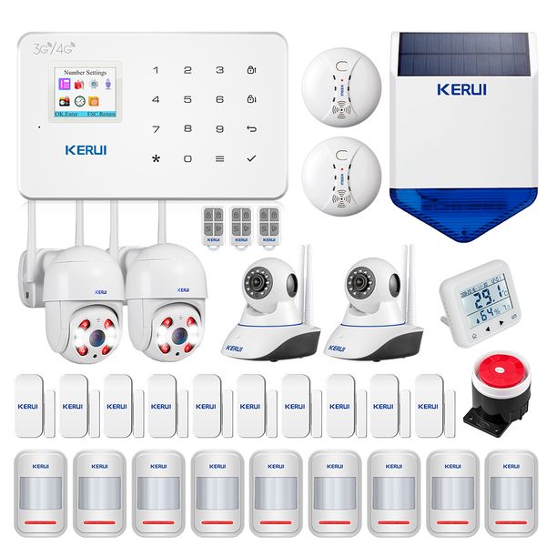 G183 3G Alarm System Home Security Motion Buglar Alarm Sensors Outdoor Solar Siren HD 1080P Surveillance Camera System
G183 3G Alarm System Home Security Motion Buglar Alarm Sensors Outdoor Solar Siren HD 1080P Surveillance Camera System