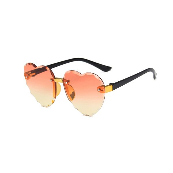 child rimless heart frame girls boys sunglasses red pink purple lens uv400 eye protection children kids outdoor eyewear, White;black
child rimless heart frame girls boys sunglasses red pink purple lens uv400 eye protection children kids outdoor eyewear, White;black
