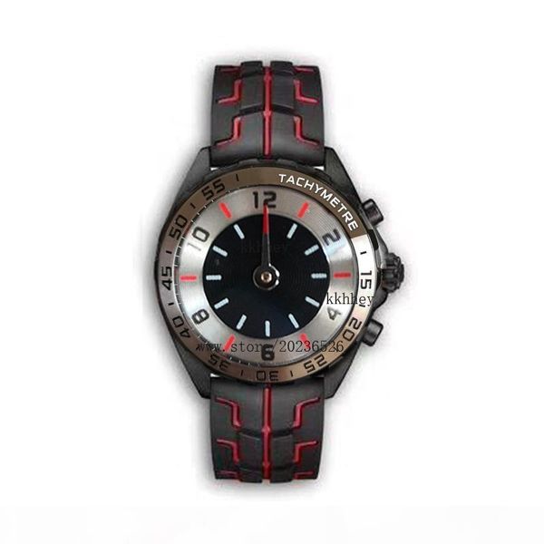 new luxury mens watches black steel case rubber strap f1 racing watch sport quartz multifunctional chronograph calendar wristwatches montre, Slivery;brown
new luxury mens watches black steel case rubber strap f1 racing watch sport quartz multifunctional chronograph calendar wristwatches montre, Slivery;brown