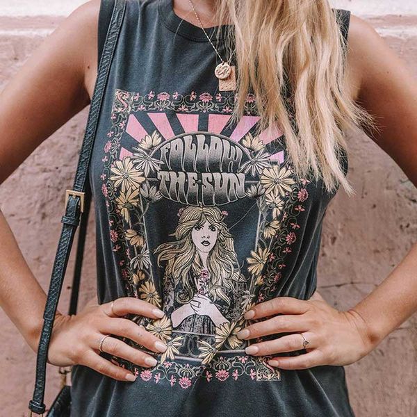 vintage inspired follow the sun tee black boho t shirt o-neck spring summer new women short sleeve chic women t-shirts
vintage inspired follow the sun tee black boho t shirt o-neck spring summer new women short sleeve chic women t-shirts