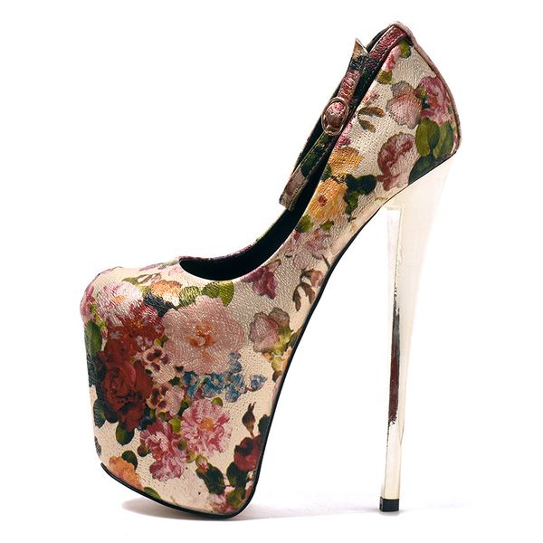 acilici1905053 european and american water platform stage shoes retro color flower round head super high heel pumps, Black
acilici1905053 european and american water platform stage shoes retro color flower round head super high heel pumps, Black