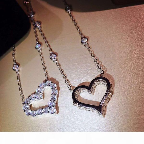 luxury designer s925 sterling silver full crystal hollow heart pendant necklace for women jewelry
luxury designer s925 sterling silver full crystal hollow heart pendant necklace for women jewelry