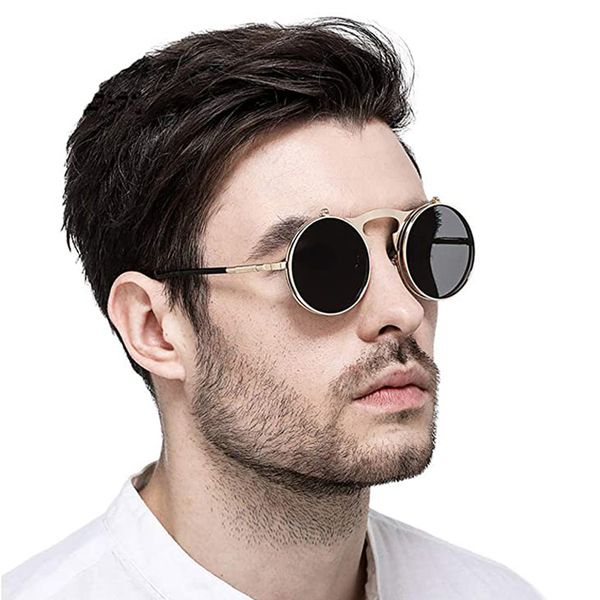 steampunk punk flip sunglasses round men women vintage retro metal frame male eyewear circle glasses oculos 3507, White;black
steampunk punk flip sunglasses round men women vintage retro metal frame male eyewear circle glasses oculos 3507, White;black