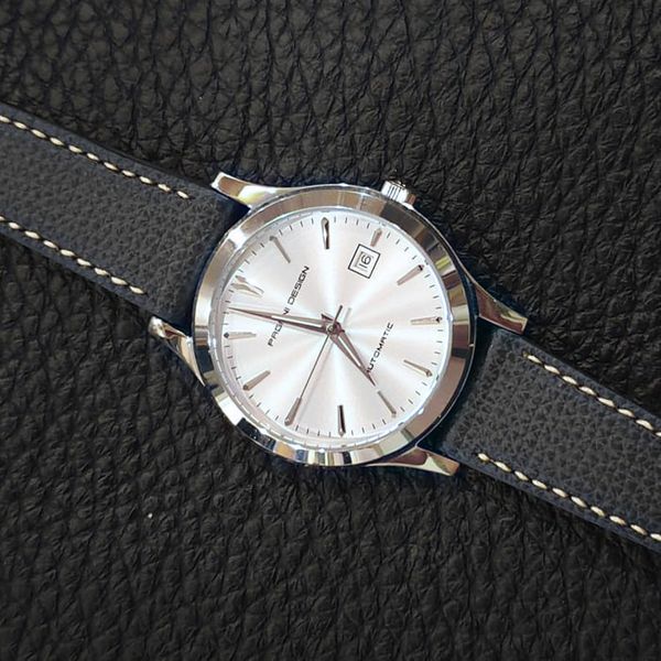 pagani design men's classic mechanical watches business waterproof clock genuine leather automatic watch clock 2020, Slivery;brown
pagani design men's classic mechanical watches business waterproof clock genuine leather automatic watch clock 2020, Slivery;brown
