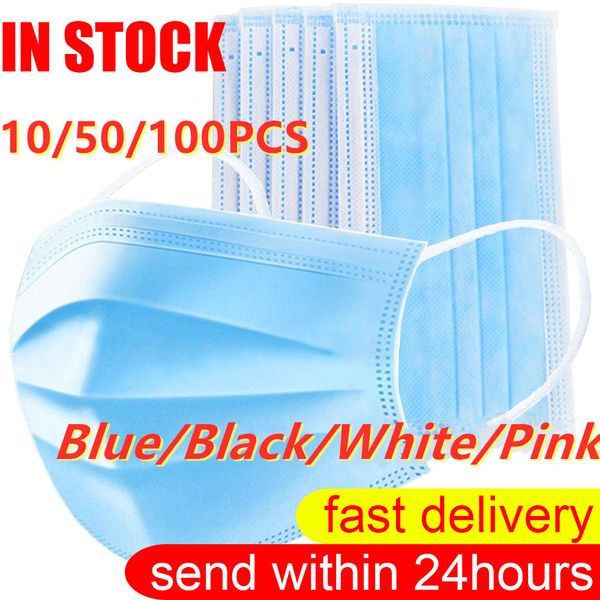 10/50/100pcs mask disposable nonwove 3 layer ply filter mask mouth face mask filter safe breathable protective masks in stock
10/50/100pcs mask disposable nonwove 3 layer ply filter mask mouth face mask filter safe breathable protective masks in stock