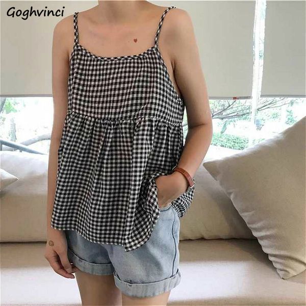 camis women summer spaghetti strap plaid loose kawaii vintage fashion all-match sweet fresh womens camisoles new chic ulzzang, White
camis women summer spaghetti strap plaid loose kawaii vintage fashion all-match sweet fresh womens camisoles new chic ulzzang, White