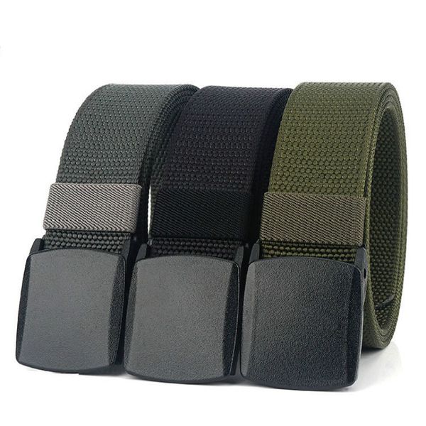 new men female belts nylon adjustable belt outdoor travel tactical waist with plastic buckle women belt, Black;brown
new men female belts nylon adjustable belt outdoor travel tactical waist with plastic buckle women belt, Black;brown