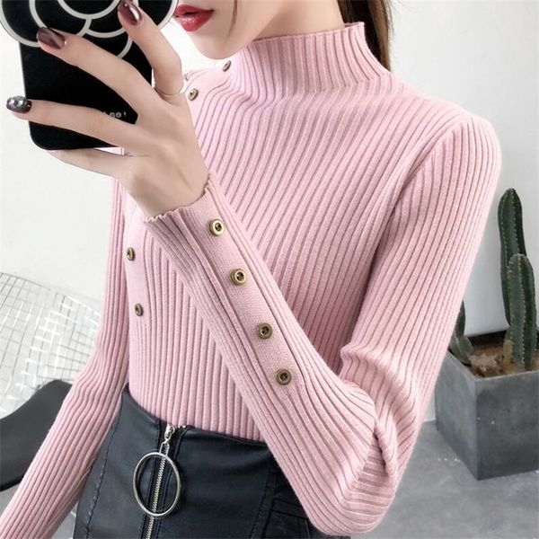 women's vests 2021 autumn knitted tight-fitting sweater solid color inner knit pullover button long-sleeved high neck, Black;white
women's vests 2021 autumn knitted tight-fitting sweater solid color inner knit pullover button long-sleeved high neck, Black;white