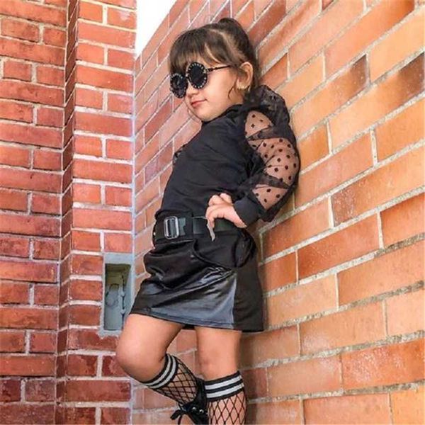 2 pieces baby suit set toddler infant kids baby girls autumn turtleneck long sleeve knitted t-shirt pu skirt mini skirts, White
2 pieces baby suit set toddler infant kids baby girls autumn turtleneck long sleeve knitted t-shirt pu skirt mini skirts, White
