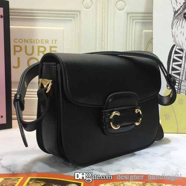 2019 winter latest women's handbags genuine leather handbags retro saddle bag women's shoulder bag with box