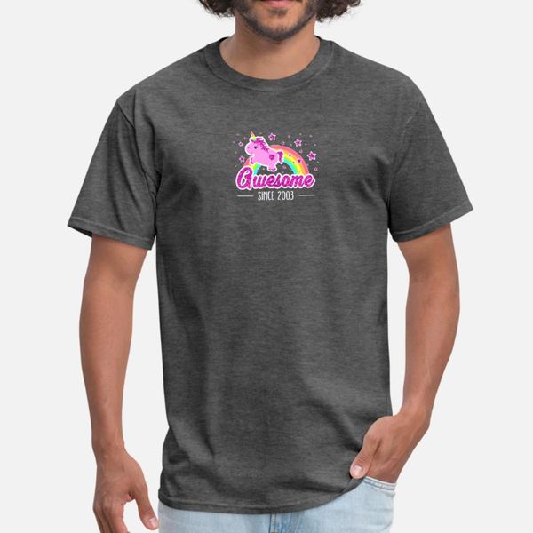awesome since 2003 birthday year of birth unicorn t shirt men knitted cotton o neck normal comfortable spring autumn pattern shirt
awesome since 2003 birthday year of birth unicorn t shirt men knitted cotton o neck normal comfortable spring autumn pattern shirt