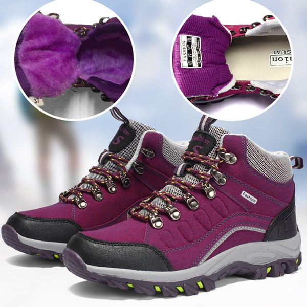 Men Warm Fleece Tactical Boots Women's Waterproof Hiking Winter Sneakers Suede Outdoor Trekking Shoes Fashion Men Shoes
Men Warm Fleece Tactical Boots Women's Waterproof Hiking Winter Sneakers Suede Outdoor Trekking Shoes Fashion Men Shoes