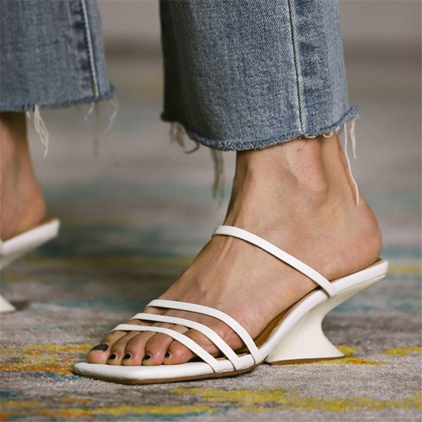 strange heel women slides summer shoes fashion genuine leather women slippers high quality, Black
strange heel women slides summer shoes fashion genuine leather women slippers high quality, Black