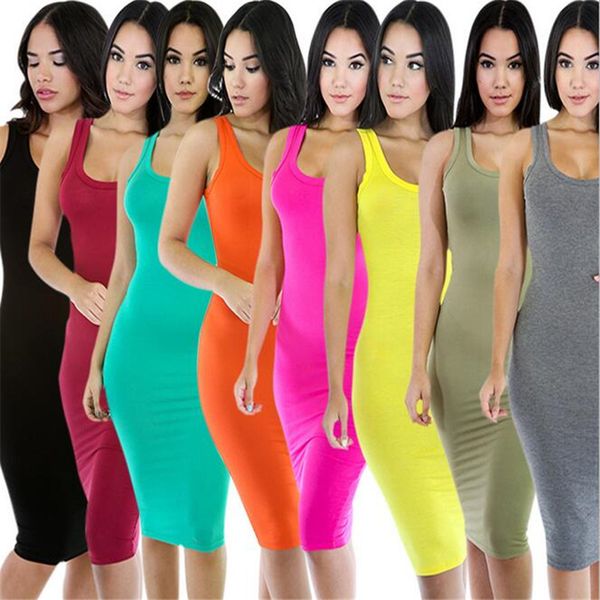 fashion women basic dresses sleeveless slim vestidos sundress vest tanks wrap bodycon dress solid party dress, Black;gray
fashion women basic dresses sleeveless slim vestidos sundress vest tanks wrap bodycon dress solid party dress, Black;gray