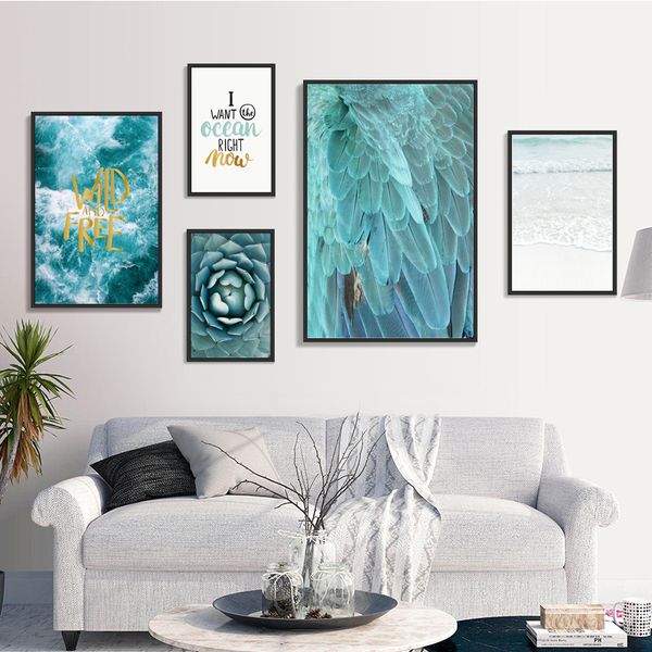 ocean waves blue feather inspirational quote poster wall art canvas poster pictures print nordic home decoration
ocean waves blue feather inspirational quote poster wall art canvas poster pictures print nordic home decoration