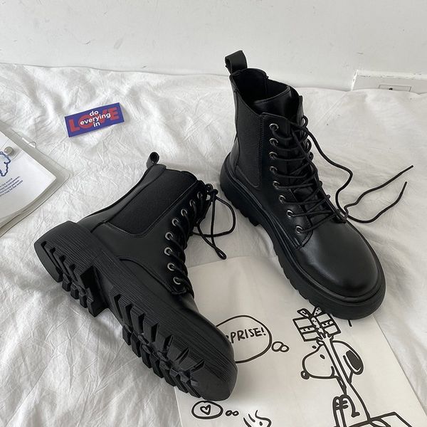 lady boots women shoes autumn boots-women luxury designer round toe booties woman 2020 low heel ladies rock fashion mid, Black
lady boots women shoes autumn boots-women luxury designer round toe booties woman 2020 low heel ladies rock fashion mid, Black