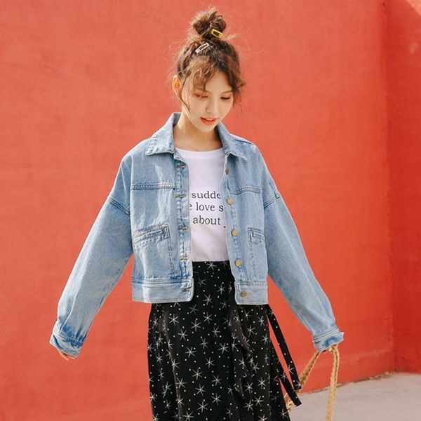 zqlz vintage denim jacket women 2020 new casual short autumn jeans coat female loose street washing spring jean jacket mujer, Black;brown
zqlz vintage denim jacket women 2020 new casual short autumn jeans coat female loose street washing spring jean jacket mujer, Black;brown