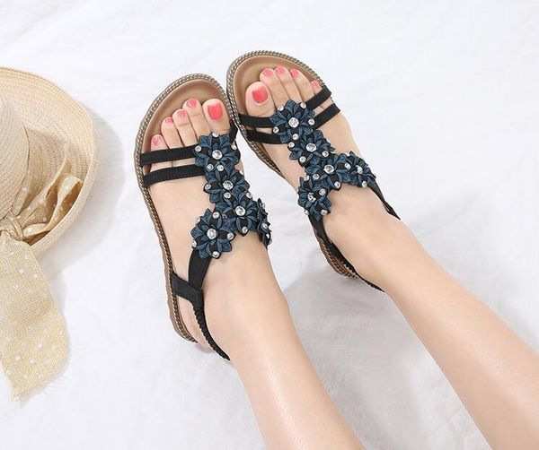 2020 summer new women sandals fashion women's wedge sandals women's slip comfortable elastic band flat women size 35-43, Black
2020 summer new women sandals fashion women's wedge sandals women's slip comfortable elastic band flat women size 35-43, Black
