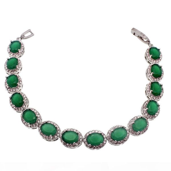 925 sterling silver natural green emerald origin stone теннис ссылка браслеты искорка кубический цирконий красивые подарки помолвка, Black 
925 sterling silver natural green emerald origin stone теннис ссылка браслеты искорка кубический цирконий красивые подарки помолвка, Black