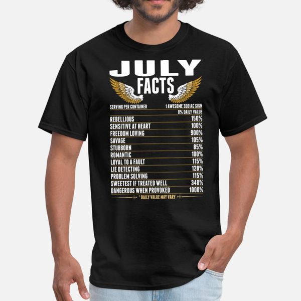 july facts t shirt men printed 100% cotton crew neck standard fit building spring autumn slim shirt
july facts t shirt men printed 100% cotton crew neck standard fit building spring autumn slim shirt
