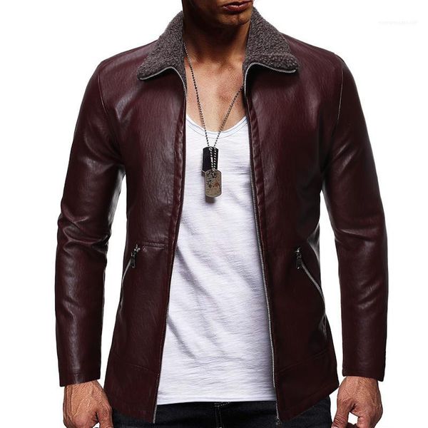 style jacket gentlemen apparel plus size mens designer fashion leather jackets solid color lapel neck punk, Black
style jacket gentlemen apparel plus size mens designer fashion leather jackets solid color lapel neck punk, Black