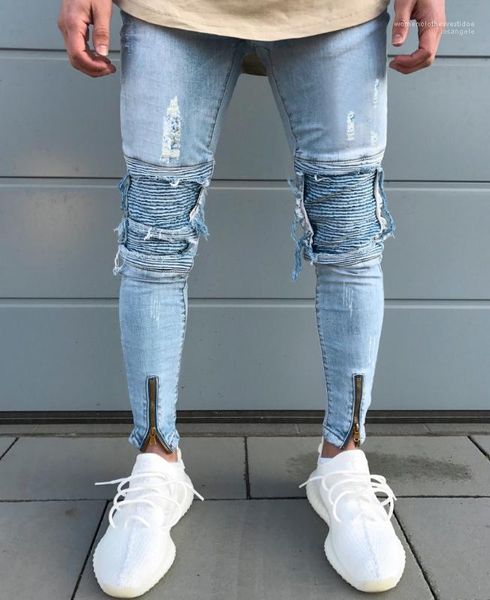 style fold casual apparel summer hip hop pants mens new designer hole jeans solid color button fashion, Blue
style fold casual apparel summer hip hop pants mens new designer hole jeans solid color button fashion, Blue