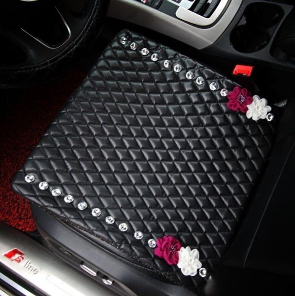 crystal flower leather car seat cover cushion rhinestone universal fit car front rear seat pads for woman - black
crystal flower leather car seat cover cushion rhinestone universal fit car front rear seat pads for woman - black