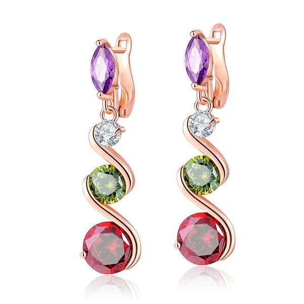 seven color crystal zircon earrings female mona lisa ear pendant wish selling european and american premium zircon earring ear stud, Golden;silver
seven color crystal zircon earrings female mona lisa ear pendant wish selling european and american premium zircon earring ear stud, Golden;silver