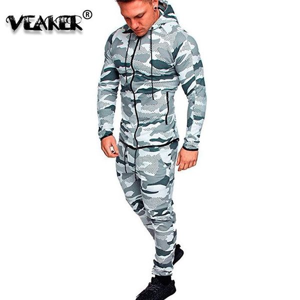 2020 new autumn camouflage set camo zipper sportwear male tracksuit hooded jackets pants 2 piece suit hoodies uniform, Gray
2020 new autumn camouflage set camo zipper sportwear male tracksuit hooded jackets pants 2 piece suit hoodies uniform, Gray