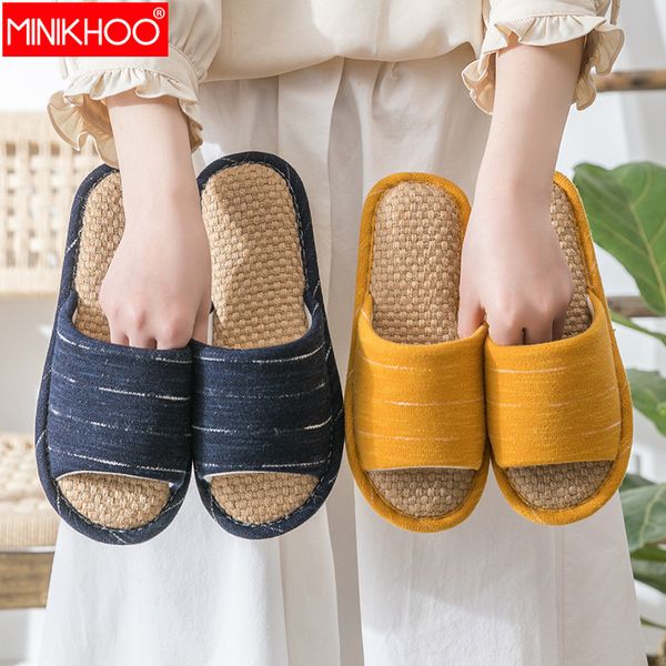 2020 new linen couple home sandals women slippers men's home interior comfortable female soft bottom slippers, Black
2020 new linen couple home sandals women slippers men's home interior comfortable female soft bottom slippers, Black