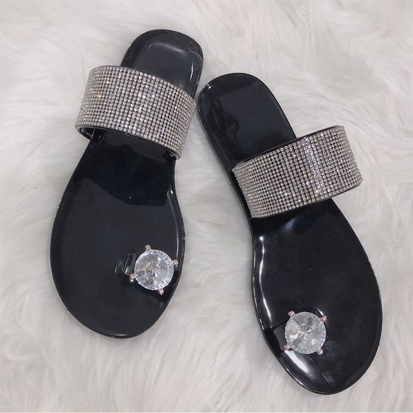 women toe ring flat slipper bling crystal casual shoes beach sandals ladies shoes platform comfortable sandalias fashion new, Black
women toe ring flat slipper bling crystal casual shoes beach sandals ladies shoes platform comfortable sandalias fashion new, Black