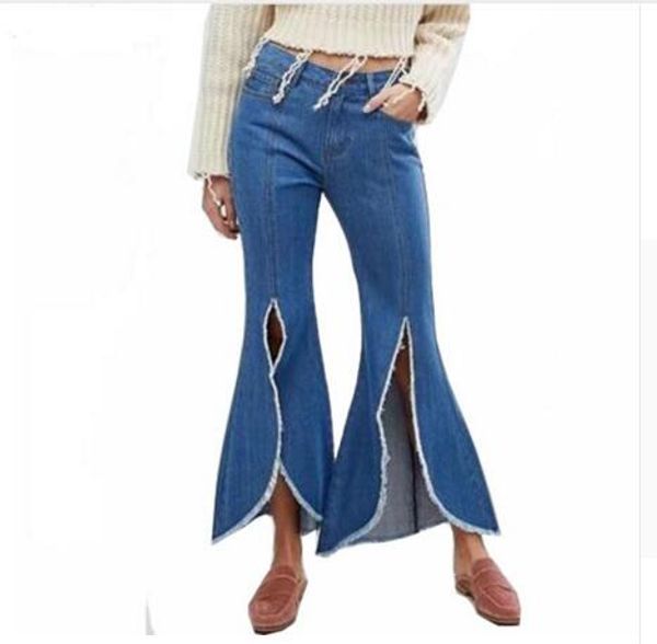 2020 spring women fashion tassels front split flare jeans woman skinny slim jeans for women casual pants high waist blue
2020 spring women fashion tassels front split flare jeans woman skinny slim jeans for women casual pants high waist blue