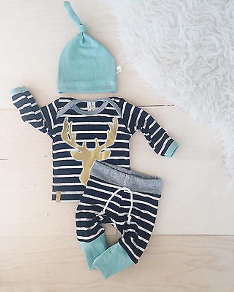 baby boy girl autumn outfit clothes newborn kids t-shirt + blue striped pants trousers+hats 3pcs set y200803, White
baby boy girl autumn outfit clothes newborn kids t-shirt + blue striped pants trousers+hats 3pcs set y200803, White