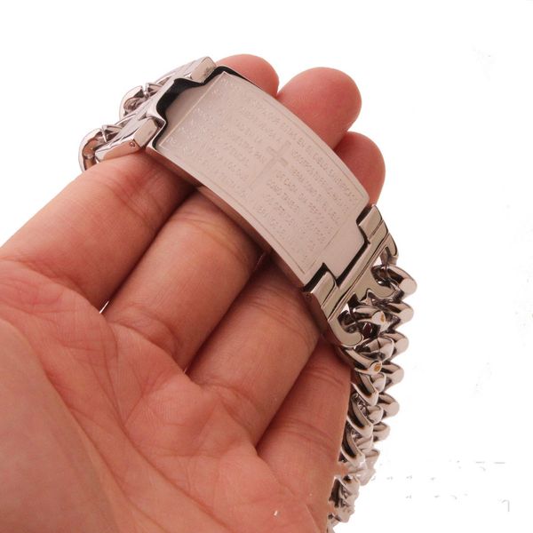 new men's european and american popular titanium steel bracelet factory outlet, Black
new men's european and american popular titanium steel bracelet factory outlet, Black