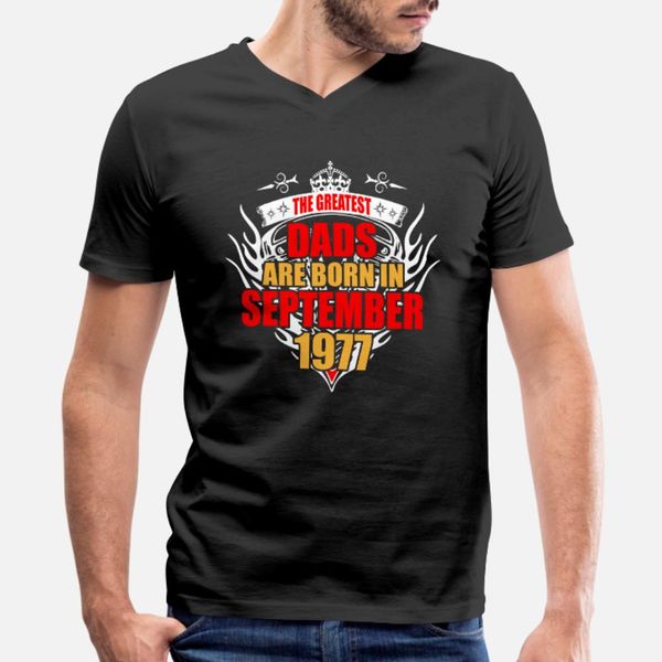 the greatest dads are born in september 1977 t shirt men knitted short sleeve o-neck male interesting breathable spring autumn natural shirt, White;black
the greatest dads are born in september 1977 t shirt men knitted short sleeve o-neck male interesting breathable spring autumn natural shirt, White;black