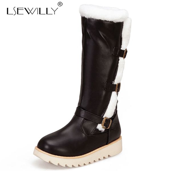 lsewilly women artificial fur boots ladies winter shoes women metal buckle casual mid calf boots keep warm snow black
lsewilly women artificial fur boots ladies winter shoes women metal buckle casual mid calf boots keep warm snow black