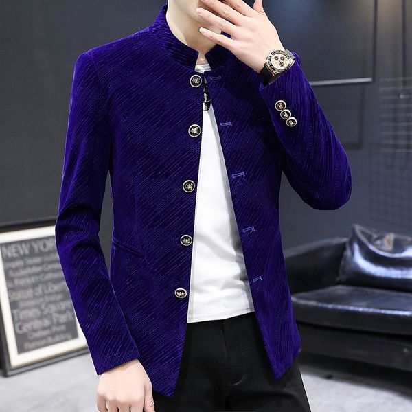 men's suits & blazers 2021 men style gloss twill gold velvet blazer youth stand collar single breasted, White;black
men's suits & blazers 2021 men style gloss twill gold velvet blazer youth stand collar single breasted, White;black