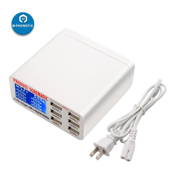 usb charger digital display 6 port quick charge 30w usb rapid charging station for huawei tablet portable wall mobile charger
usb charger digital display 6 port quick charge 30w usb rapid charging station for huawei tablet portable wall mobile charger