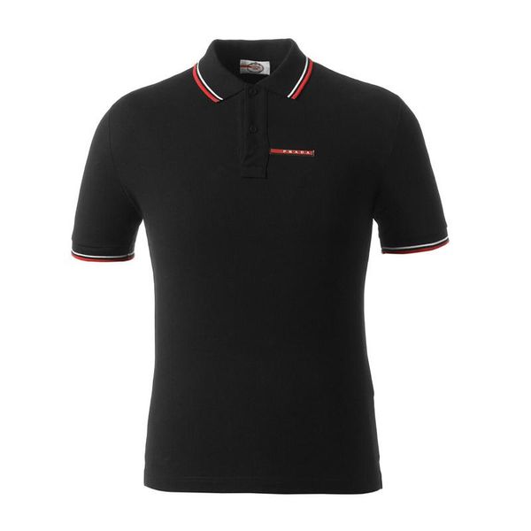 men's casual polo shirt simple fashion everyday matching striped cuff classic double buckle design 100% cotton breathable, White;black
men's casual polo shirt simple fashion everyday matching striped cuff classic double buckle design 100% cotton breathable, White;black